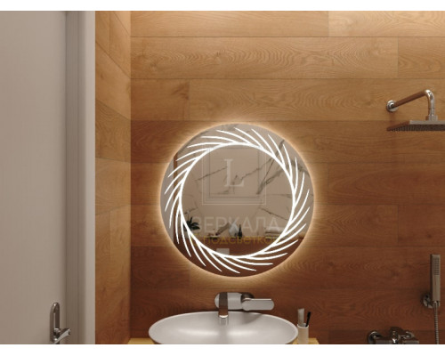Зеркало с подсветкой для ванной комнаты Лацио